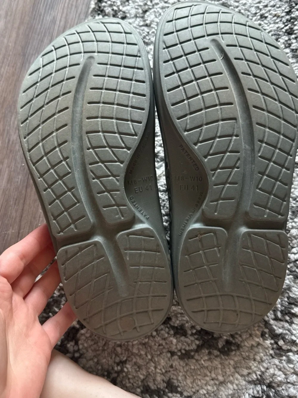 OOFOS Sage Green Recovery Slide